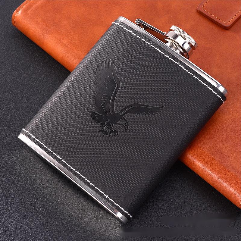 Stainless Steel Hip Flask — 7oz, Creative Gift for Men