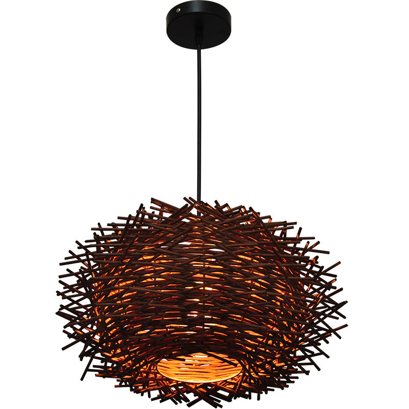 Southeast Asian Rattan Pendant Light for Restaurants