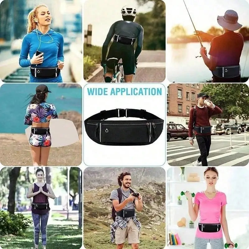 Professional Running Waist Carrier- 3-in-1 Bag/Belt/Pouch.