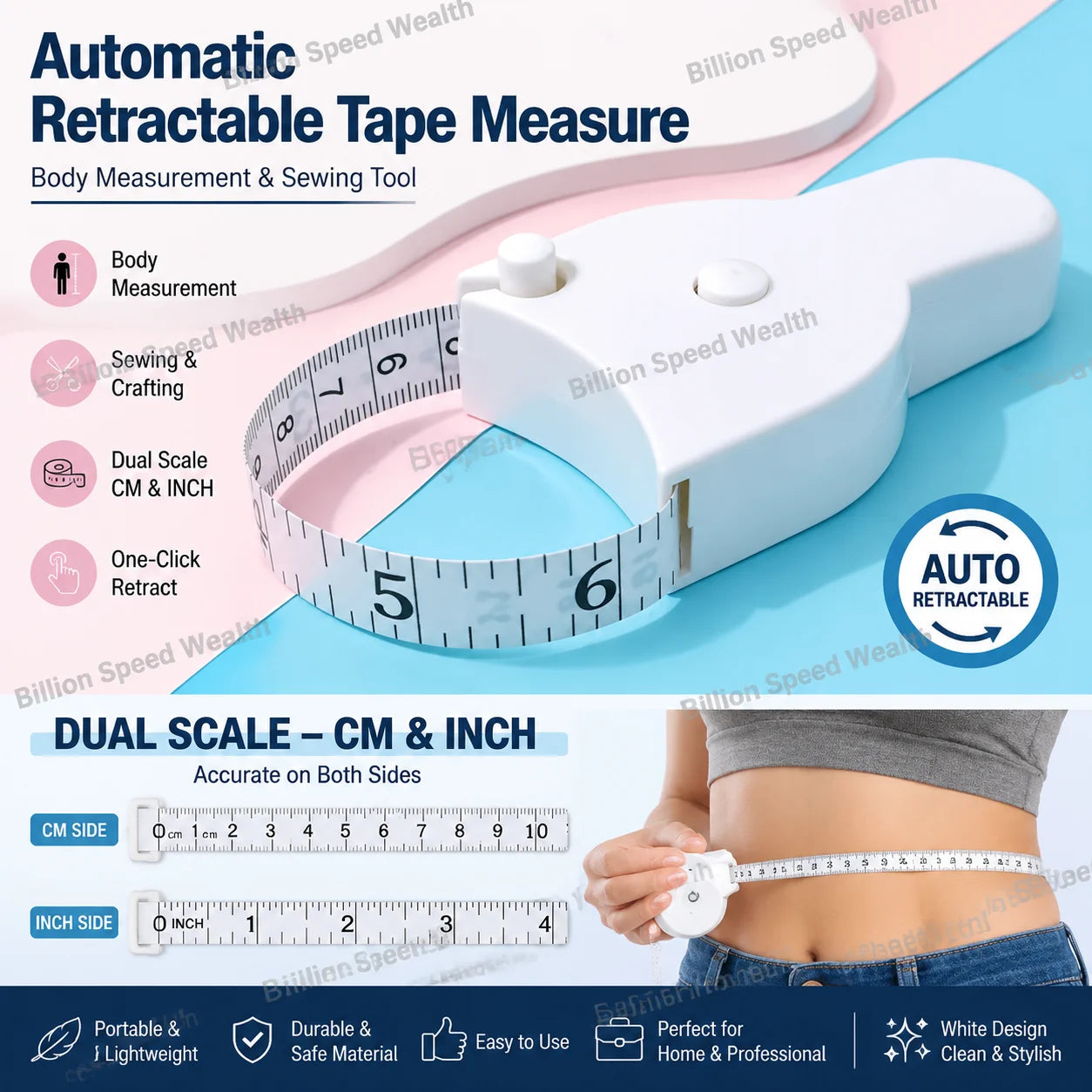 Automatic Telescopic Body Tape Measure