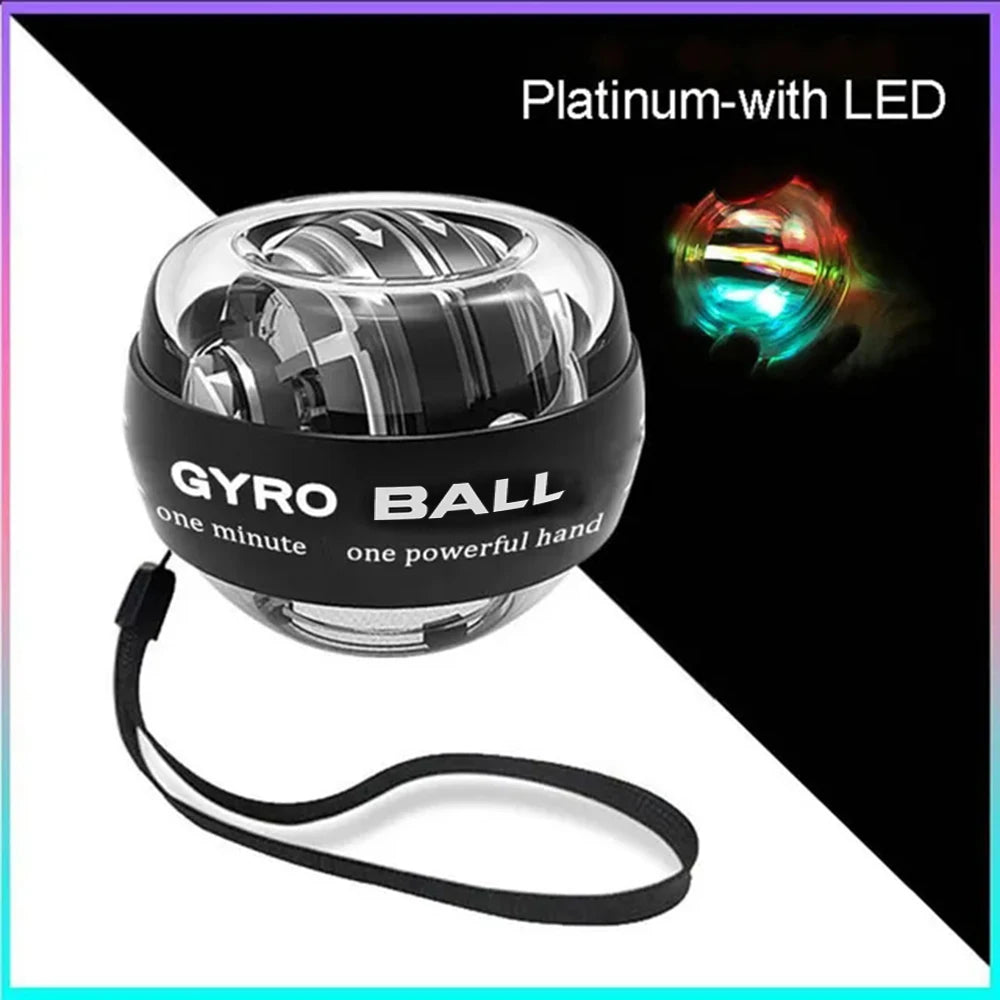 LED Gyroscope Ball — Wrist & Hand Trainer