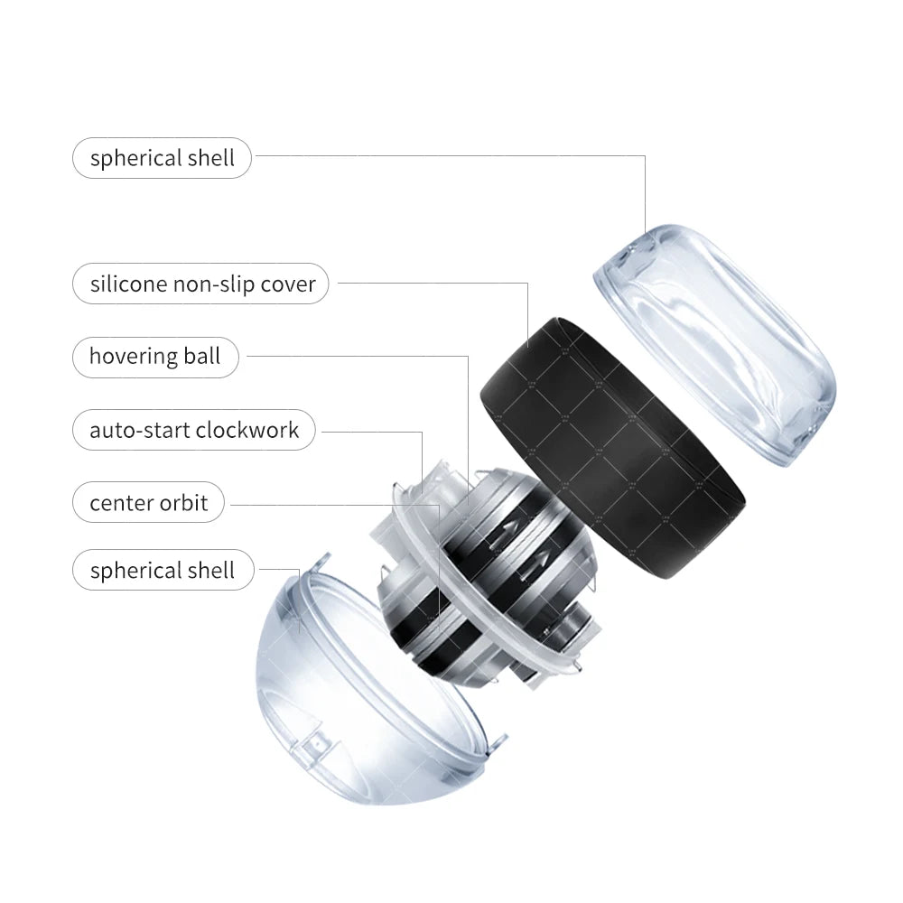 LED Gyroscope Ball — Wrist & Hand Trainer