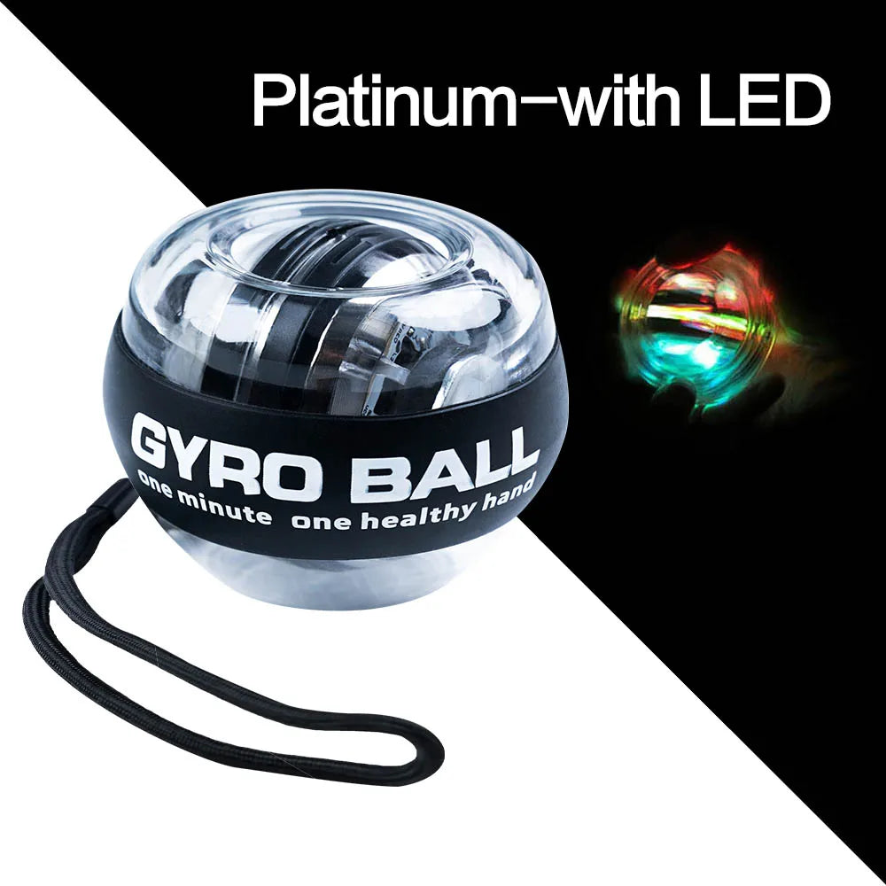 LED Gyroscope Ball — Wrist & Hand Trainer