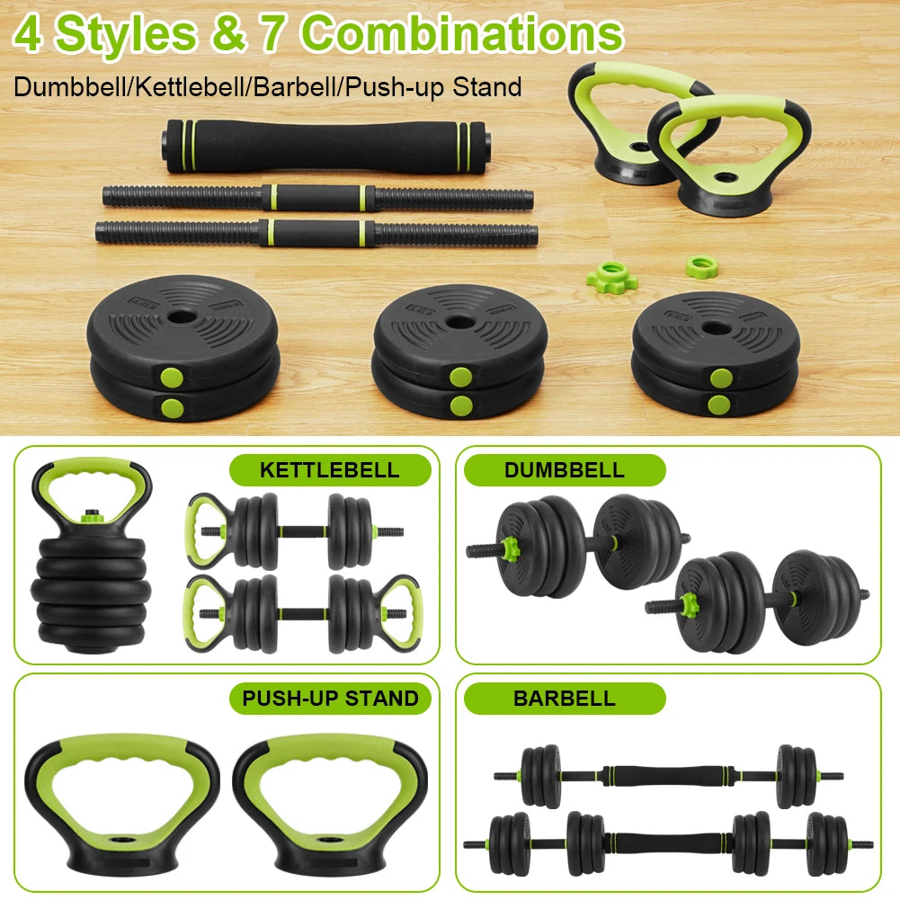 Adjustable Dumbbells 44/66/88Lbs - 4 In 1 Weight Set with Connector