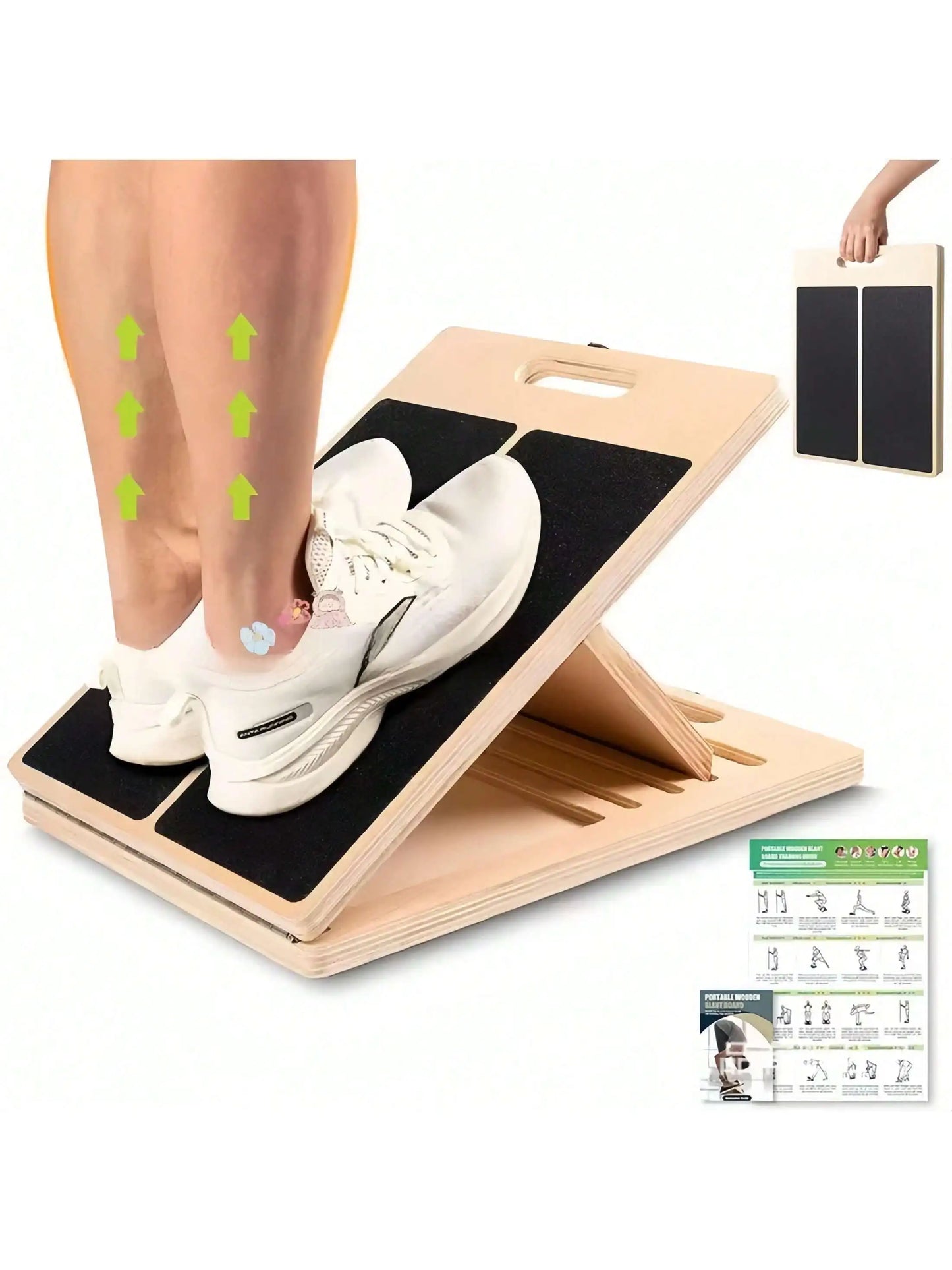 Adjustable Portable Calf Stretcher Board