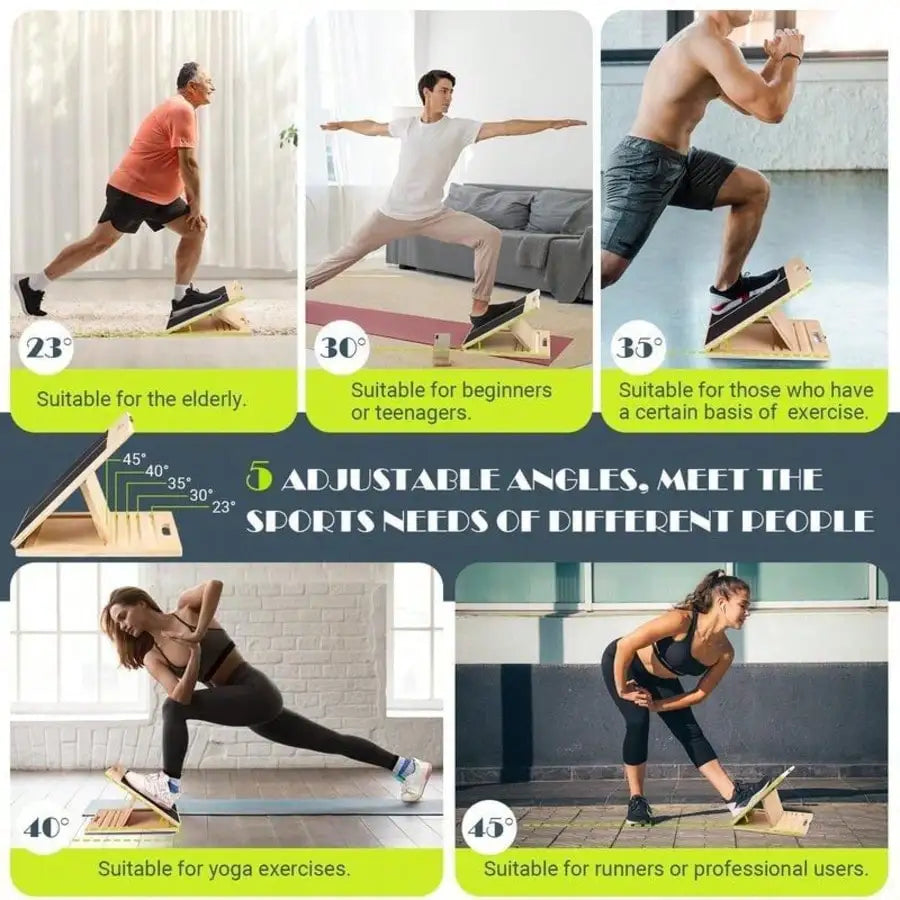 Adjustable Portable Calf Stretcher Board