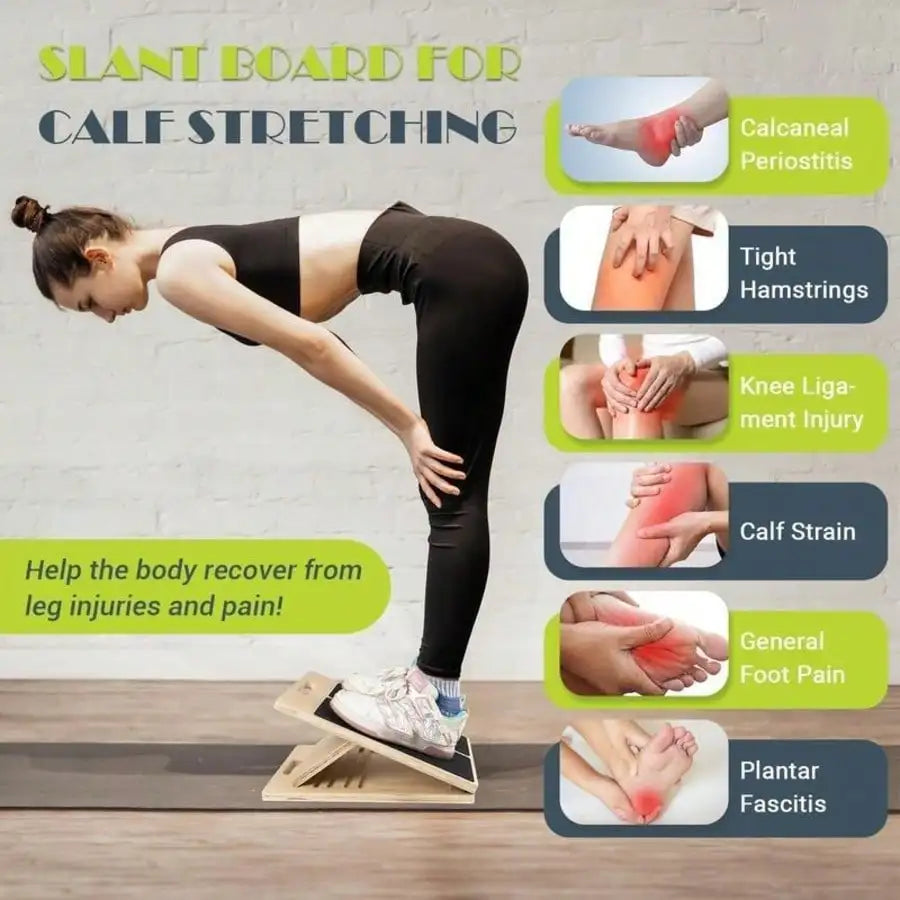Adjustable Portable Calf Stretcher Board