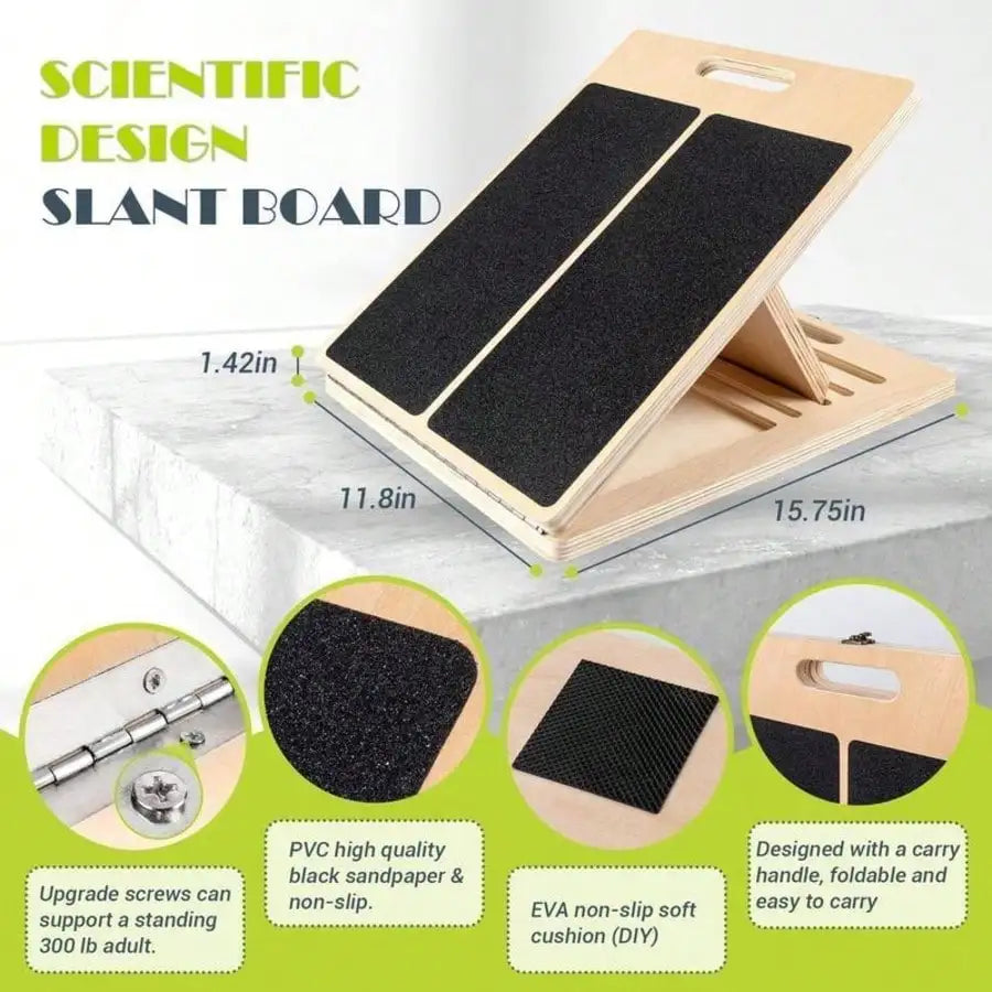 Adjustable Portable Calf Stretcher Board